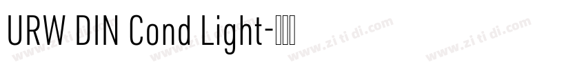 URW DIN Cond Light字体转换